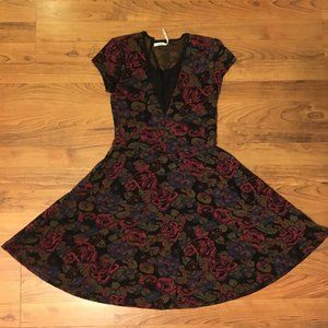 Kimchi Blue Floral Print A line mini dress